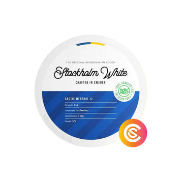 Buy Stockholm White Arctic Menthol Light Snus Core Nicotine Pouches